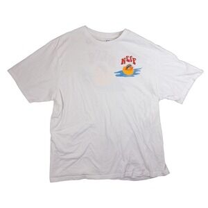 Neff Graphic T-Shirt Mens XXL White Excellent Rubber Duck Skate Surf Tee